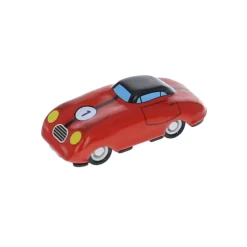 Mini voiture de course en métal dans son étui