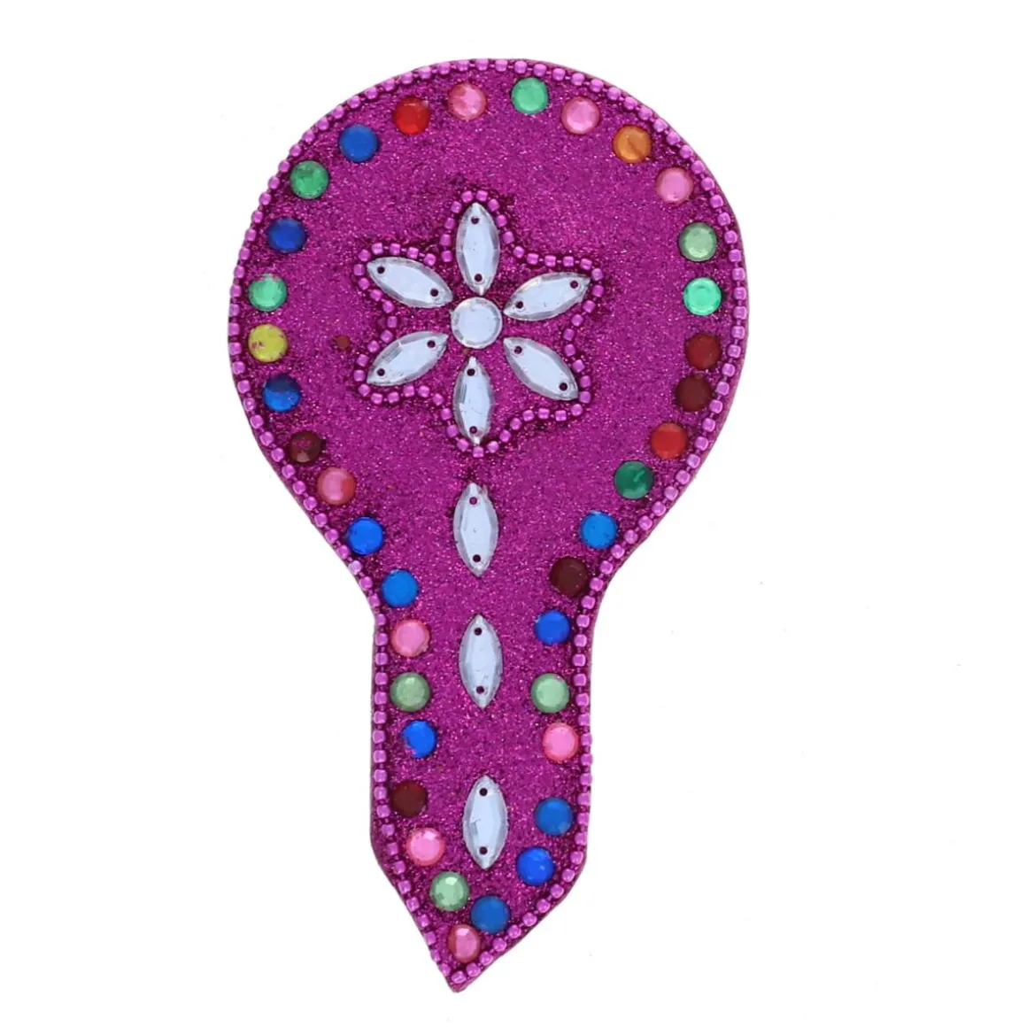 Miroir artisanal indien rose