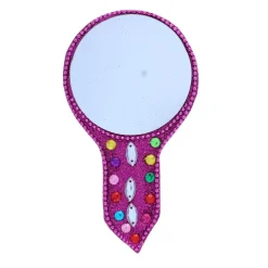 Miroir artisanal indien rose