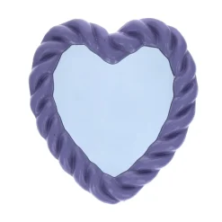 Miroir cœur violet