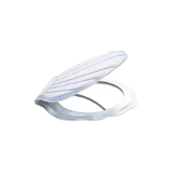Miroir de poche coquillage iridescent