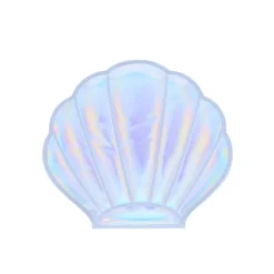 Miroir de poche coquillage iridescent
