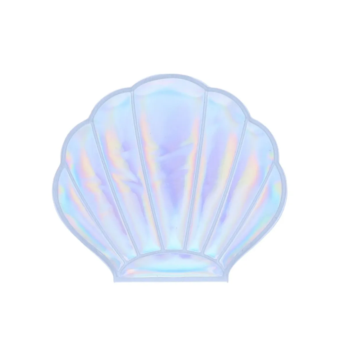 Miroir de poche coquillage iridescent