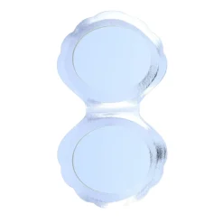 Miroir de poche coquillage iridescent