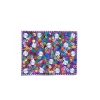 Miroir de poche violet à sequins multicolores