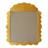 Miroir indien doré martelé
