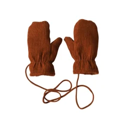 Moufles enfant velours marron - Bébé Highland