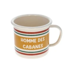 Mug émaillé "Homme des cabanes"