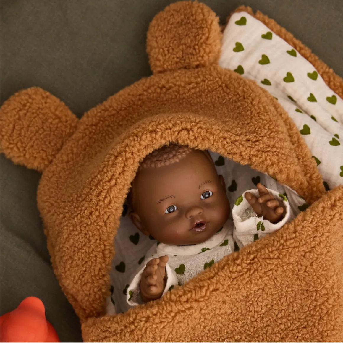 Nid d'ange pour poupée fausse fourrure - Bébé Highland