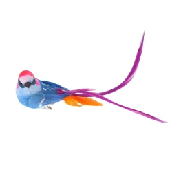 Oiseau à clipser bleu et violet