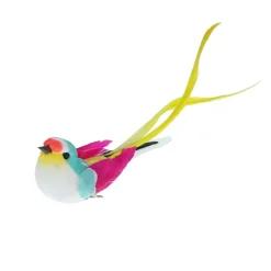 Oiseau à clipser fuchsia menthe