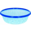 Panier bleu motif floral