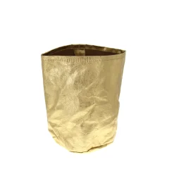 Panier en papier lavable doré 16cm