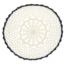 Panier médium rond bord noir