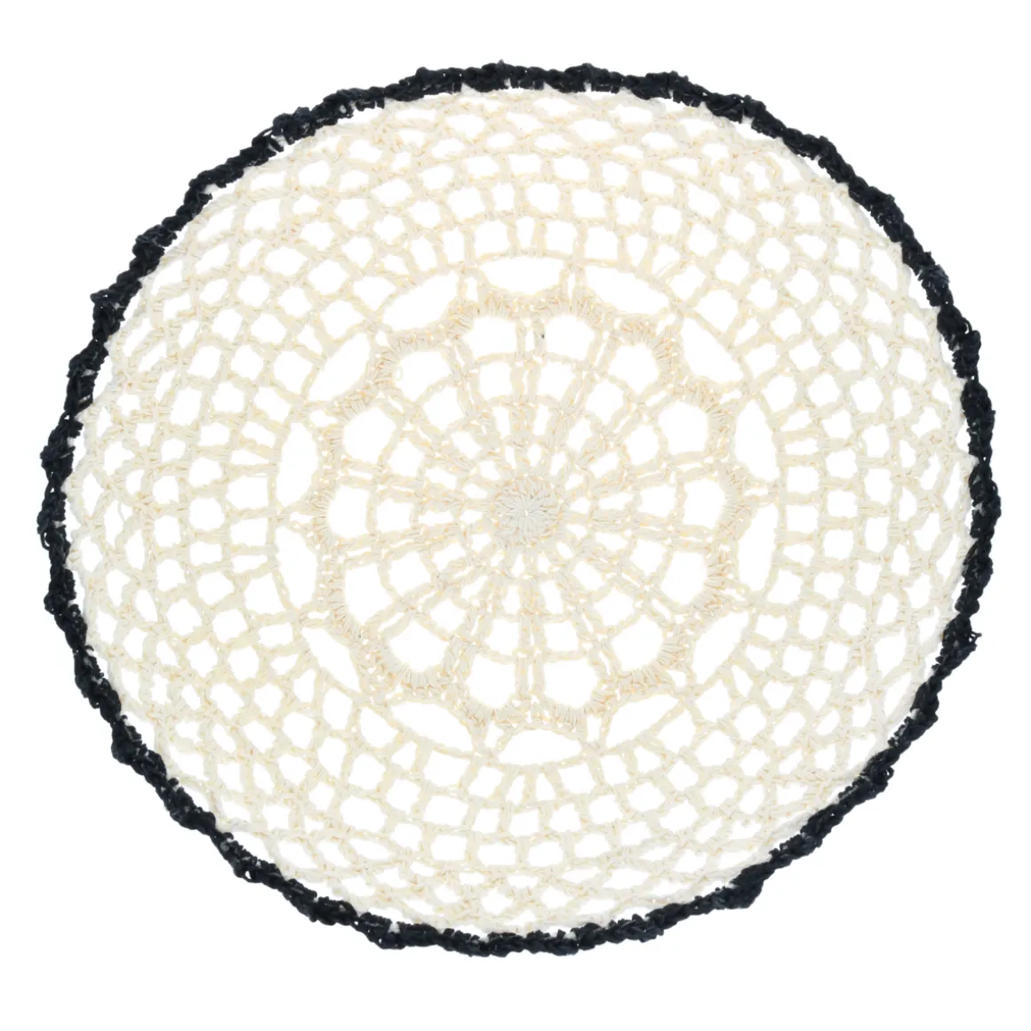 Panier médium rond bord noir