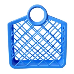 Panier rétro en silicone bleu
