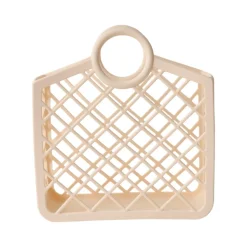 Panier rétro en silicone écru