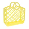 Panier rétro en silicone jaune