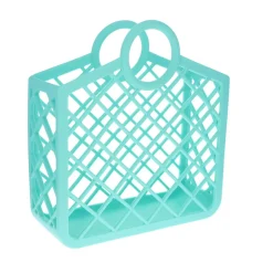 Panier rétro en silicone vert pastel