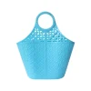 Panier shopping en plastique bleu