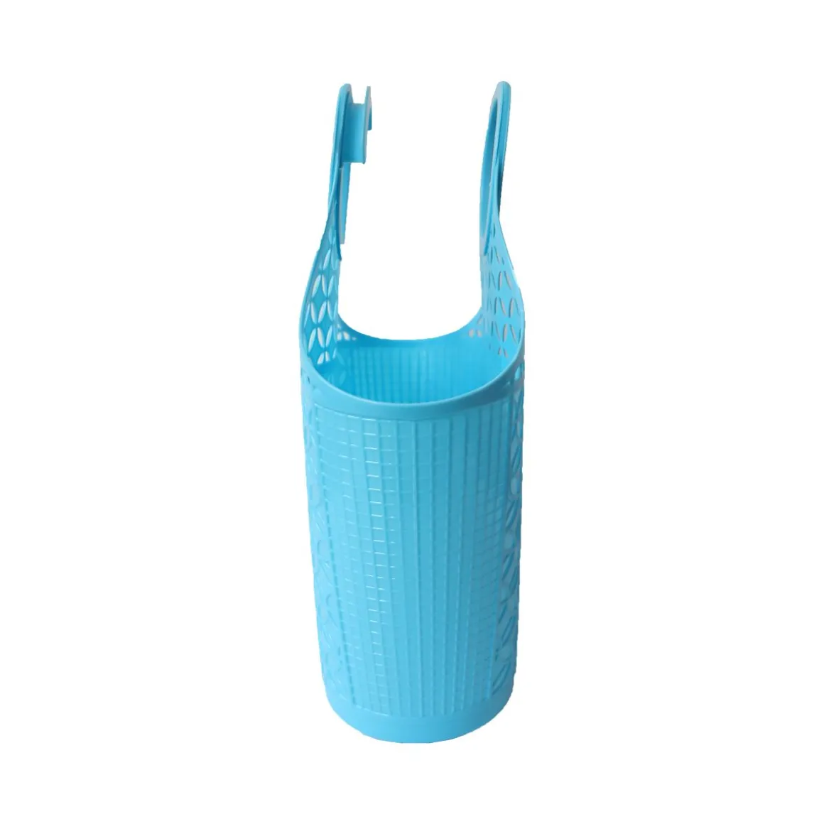 Panier shopping en plastique bleu