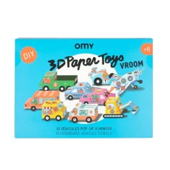 Paper toys 3D Vroom - Véhicules pop-up à construire