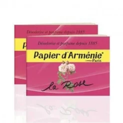 Papier d'Arménie carnet "La rose"