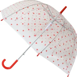 Parapluie adulte coeurs rouges
