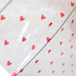 Parapluie adulte coeurs rouges