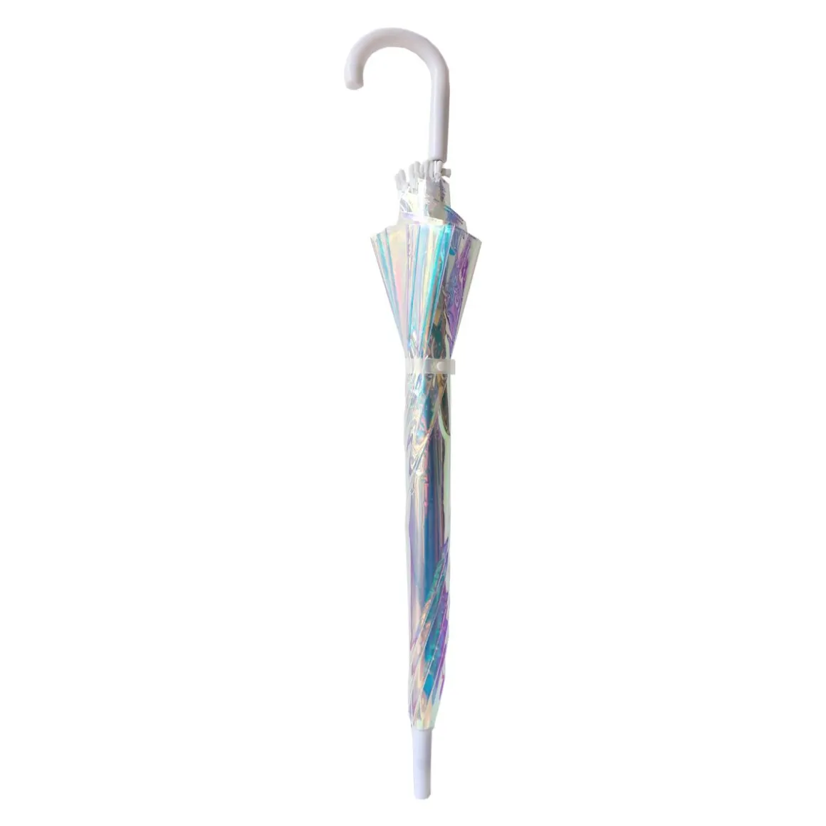Parapluie adulte transparent à reflets irisés