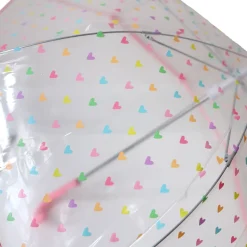 Parapluie enfant cœurs multicolores