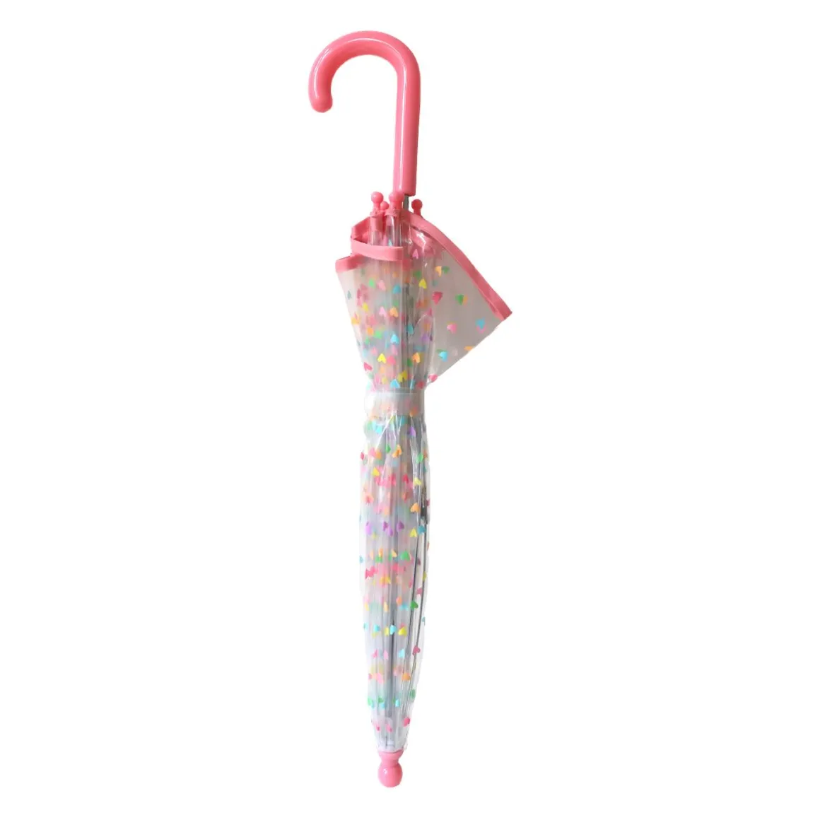 Parapluie enfant cœurs multicolores