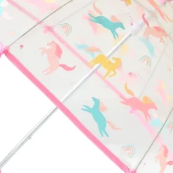 Parapluie enfant rose licornes