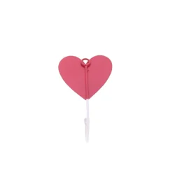 Patere coeur rouge