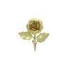 Patère fleur dorée irisée