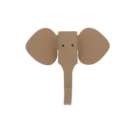 Patère éléphant beige