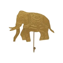 Patère éléphant en laiton
