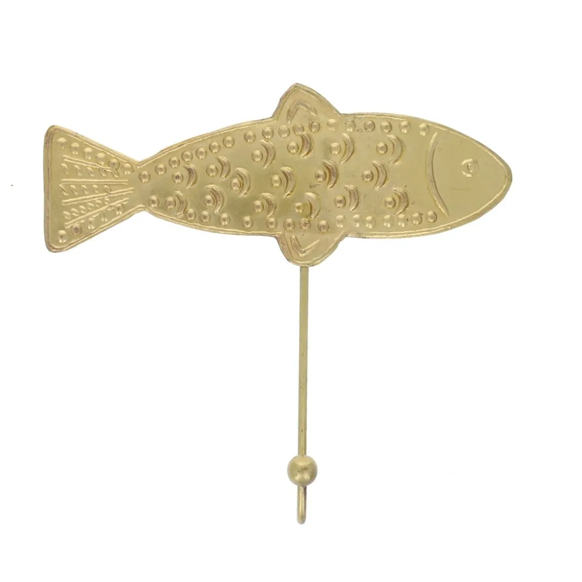 Patère poisson en laiton - Ma bonne étoile