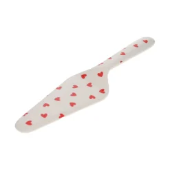 Pelle à tarte cœurs rouges