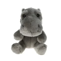 Peluche hippopotame gris