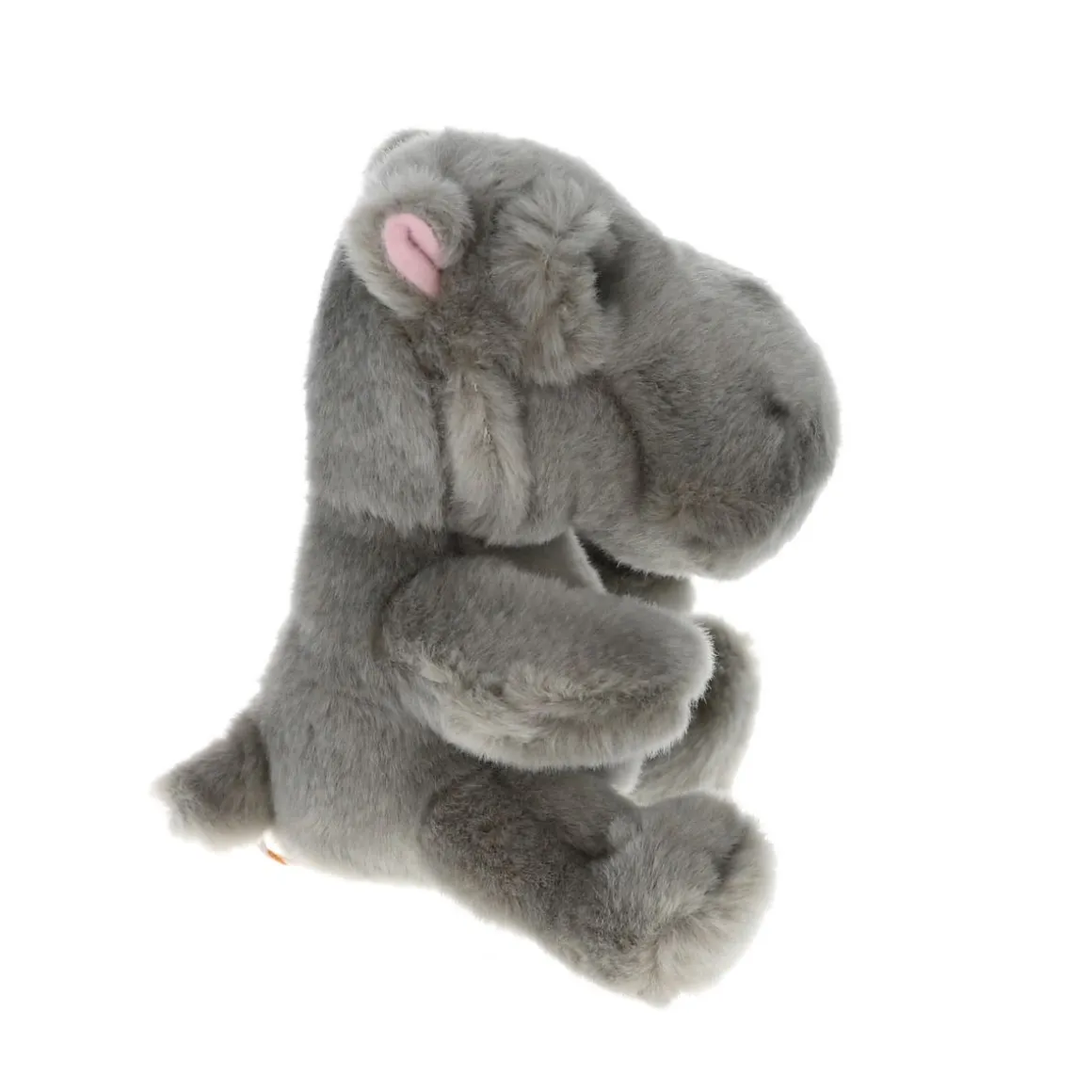 Peluche hippopotame gris