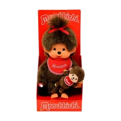 Peluche kiki le singe maman et mini Monchhichi