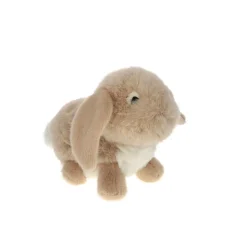 Peluche lapin bélier beige