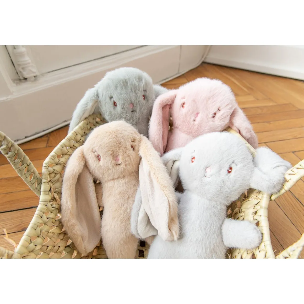 Peluche lapinou vert