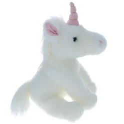 Peluche licorne rose