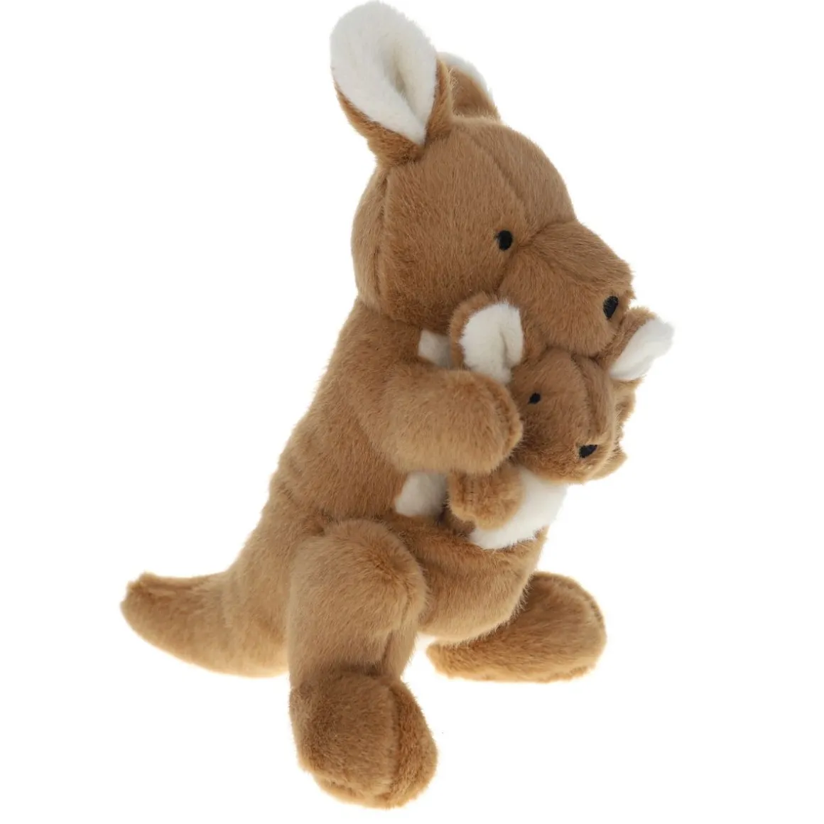 Peluche maman kangourou et son bébé