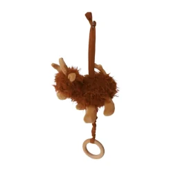 Peluche vache musicale - Bébé Highland