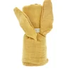 Petit lange lapin moutarde 70x70