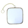 Petit miroir carré arrondi