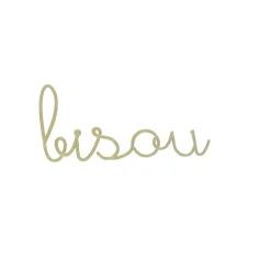 Petit mot métal bisou